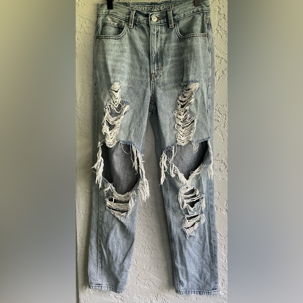 American Eagle Outfitters Distressed Mom Jeans